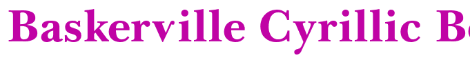 Baskerville Cyrillic Bold